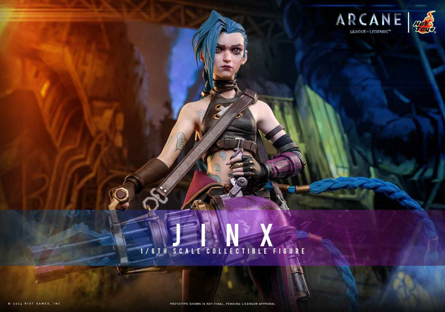 Arcane: League of Legends ~ Hot Toys ~ Jinx ~ Licensed Action Figure - Santoryu Resins Collectors