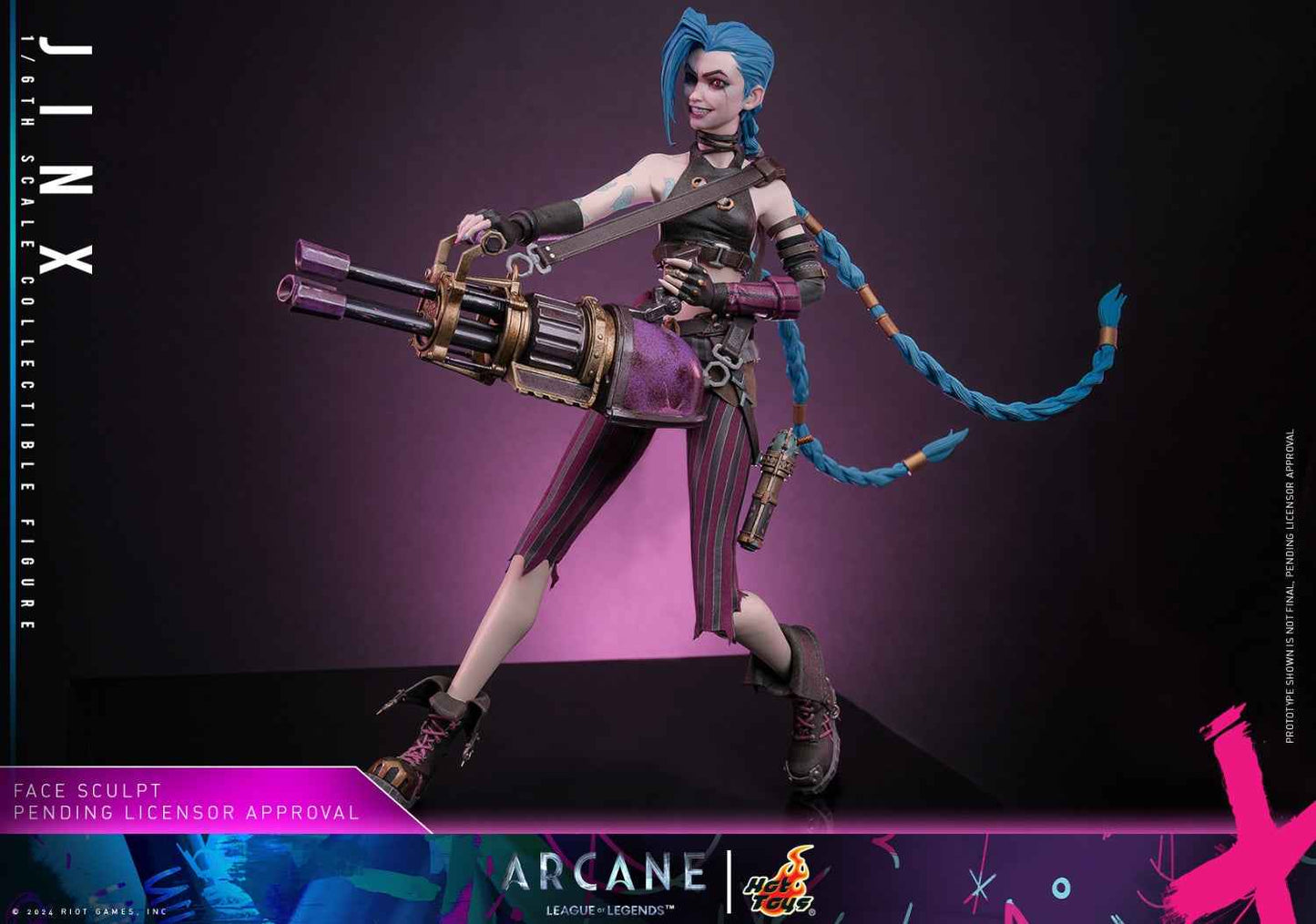 Arcane: League of Legends ~ Hot Toys ~ Jinx ~ Licensed Action Figure - Santoryu Resins Collectors