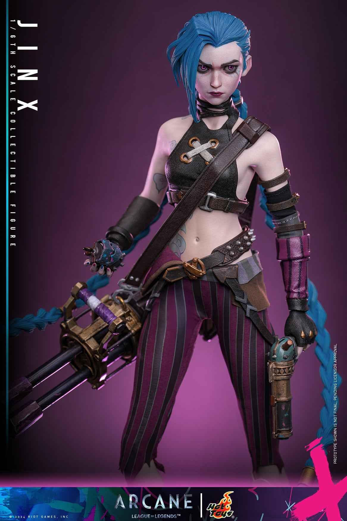 Arcane: League of Legends ~ Hot Toys ~ Jinx ~ Licensed Action Figure - Santoryu Resins Collectors