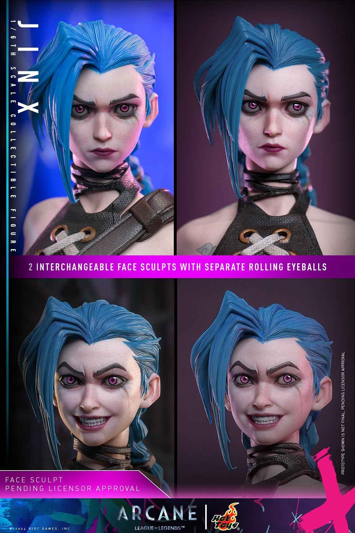 Arcane: League of Legends ~ Hot Toys ~ Jinx ~ Licensed Action Figure - Santoryu Resins Collectors