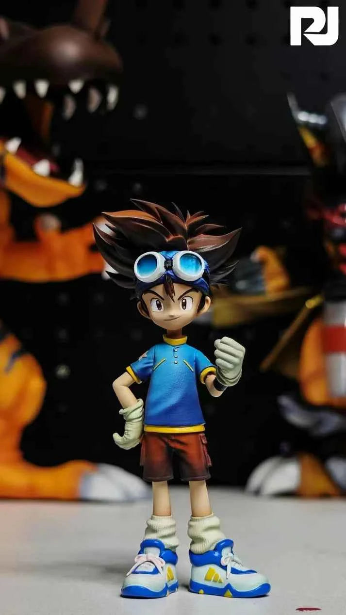 Digimon ~ Jin Hua Studio ~ Tai Kamiya Agumon ~ Resin Statue - Santoryu Resins Collectors