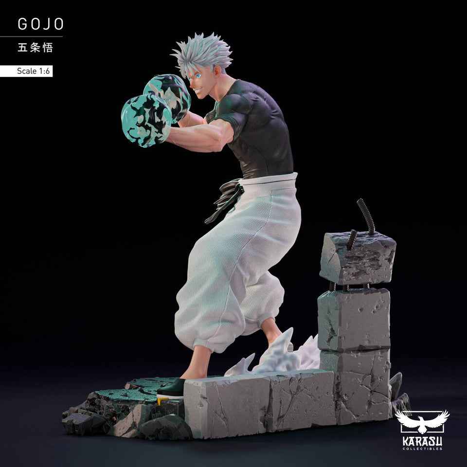 Jujutsu Kaisen ~ Karasu Collectibles ~ Satoru Gojo ~ Resin Statue - Santoryu Resins Collectors