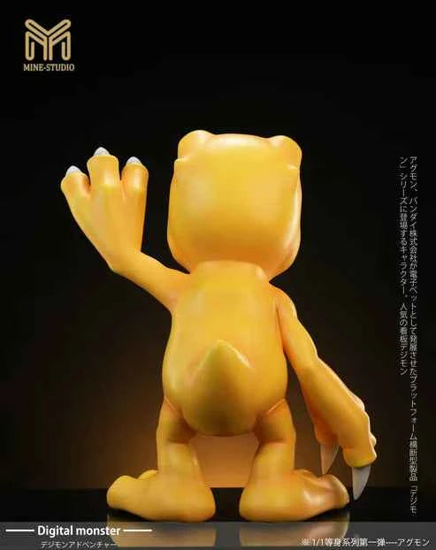 Digimon ~ Mine Studio ~ Agumon x Tailmon x Plotmon ~ Resin Statue - Santoryu Resins Collectors