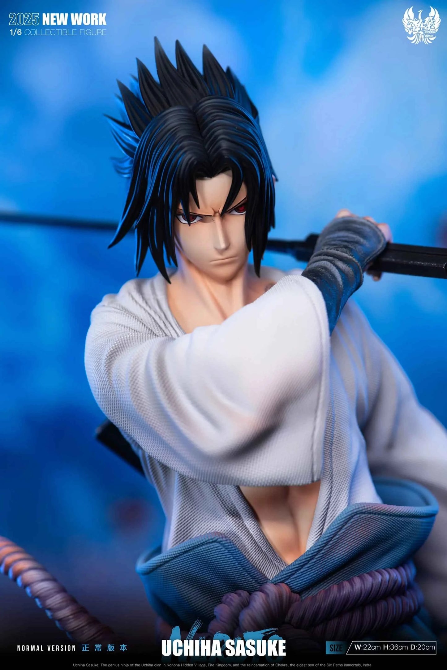 Naruto Shippuden ~ Nirvana Studio ~ Sasuke Uchiha ~ Resin Statue - Santoryu Resins Collectors