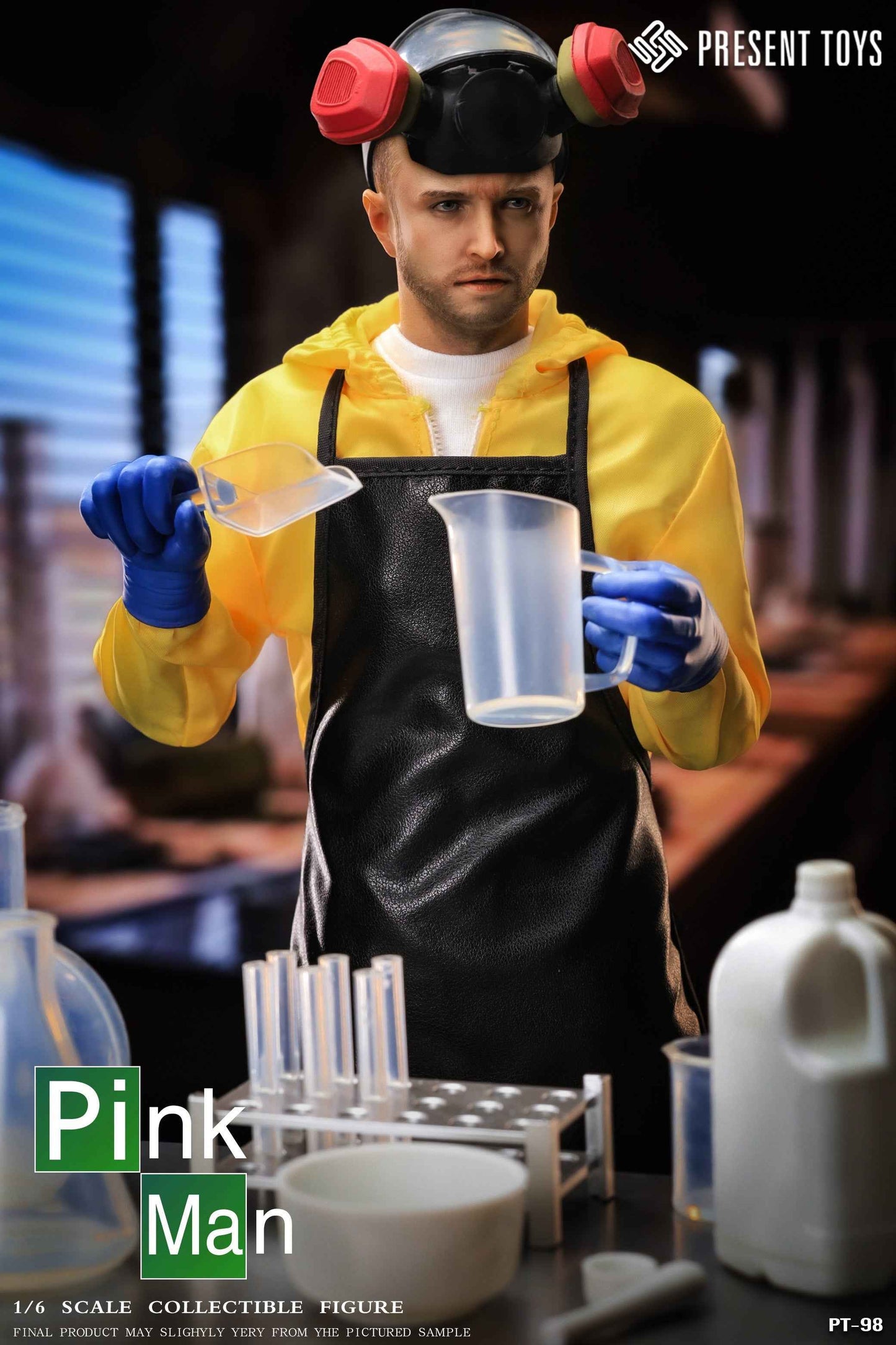 Breaking Bad PRESENT TOYS Walter White PT-SP97 & Jesse Pinkman PT-SP98 Drug Lab Scene Set PT-SP99 Licensed Action Figure