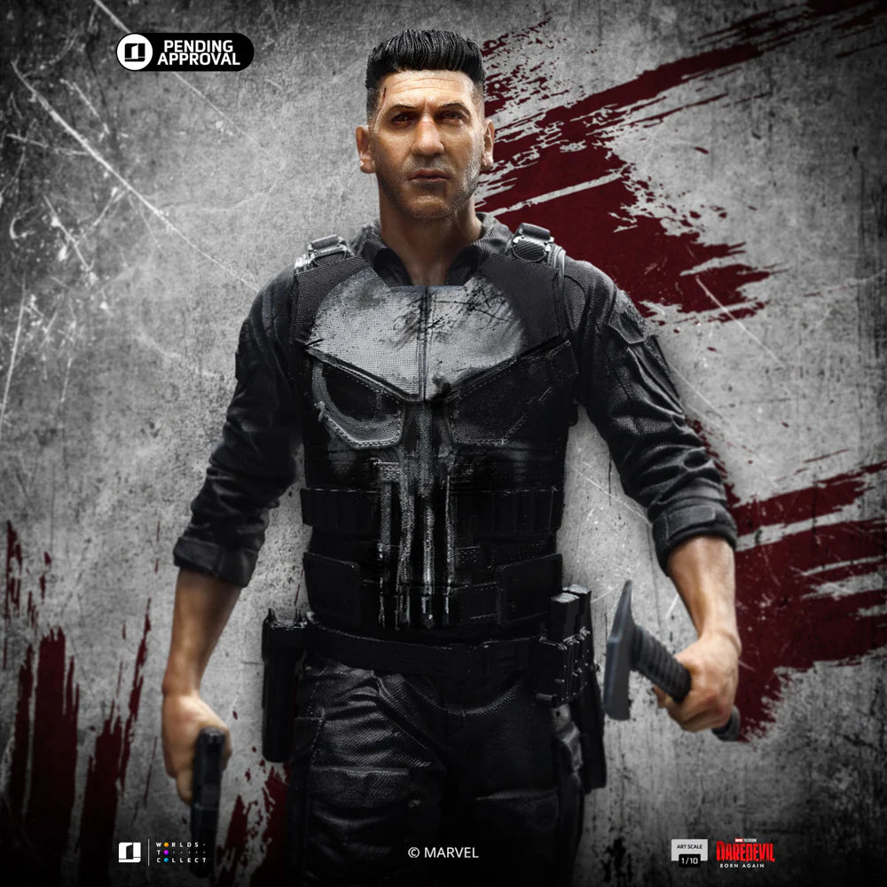 Marvel Iron Studio Daredevil Born Again Punisher MARCAS123025-10 Licensed Resin Statue