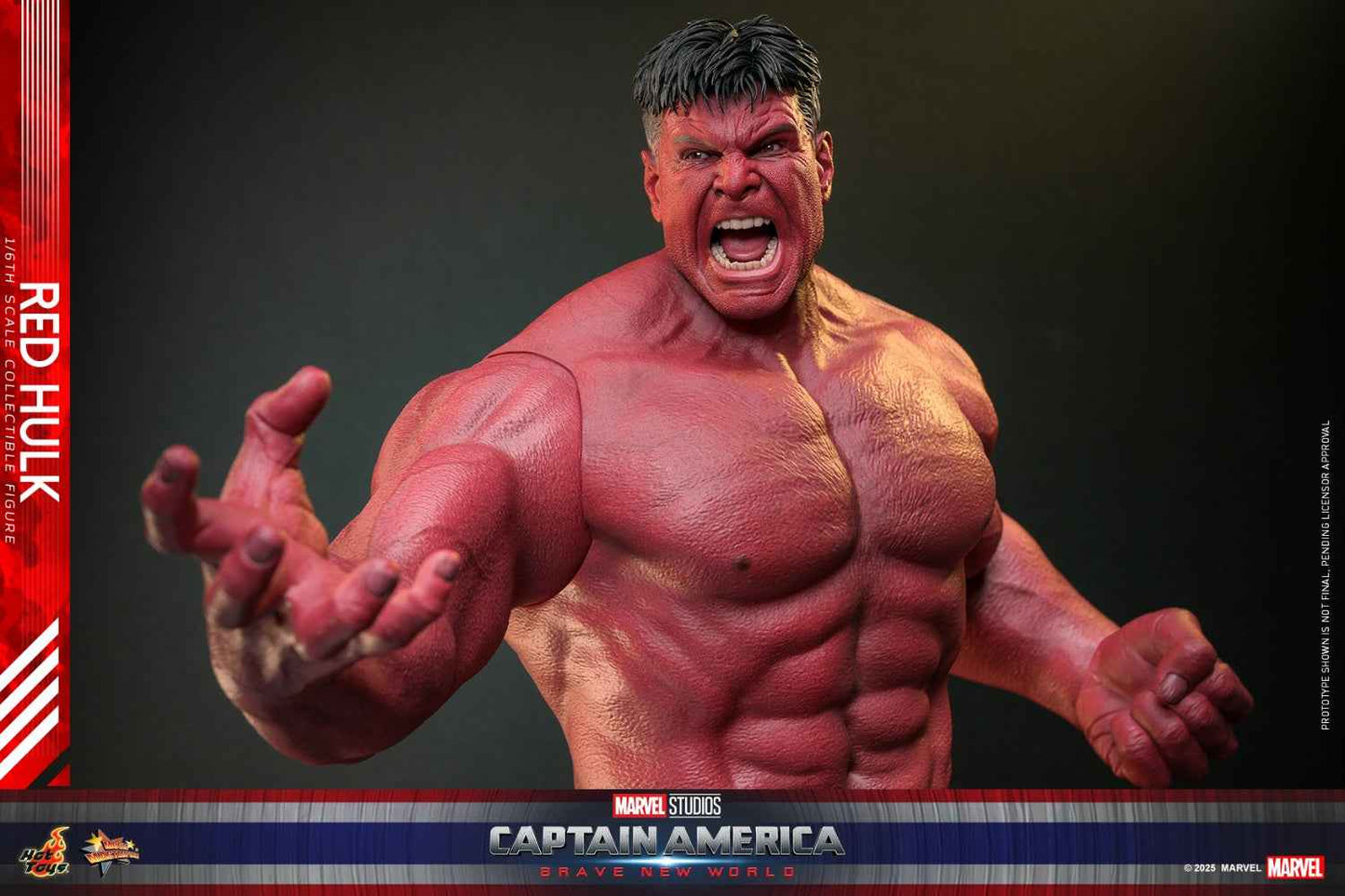 Marvel ~ Hot Toys ~ Red Hulk "Captain America: Brave New World" MMS797 ~ Licensed Action Figure - Santoryu Resins Collectors
