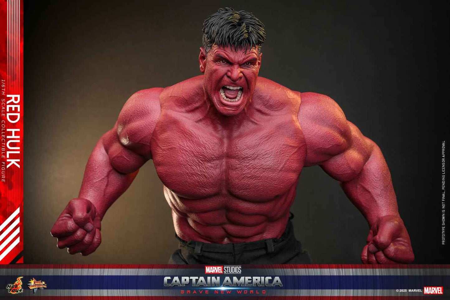Marvel ~ Hot Toys ~ Red Hulk "Captain America: Brave New World" MMS797 ~ Licensed Action Figure - Santoryu Resins Collectors