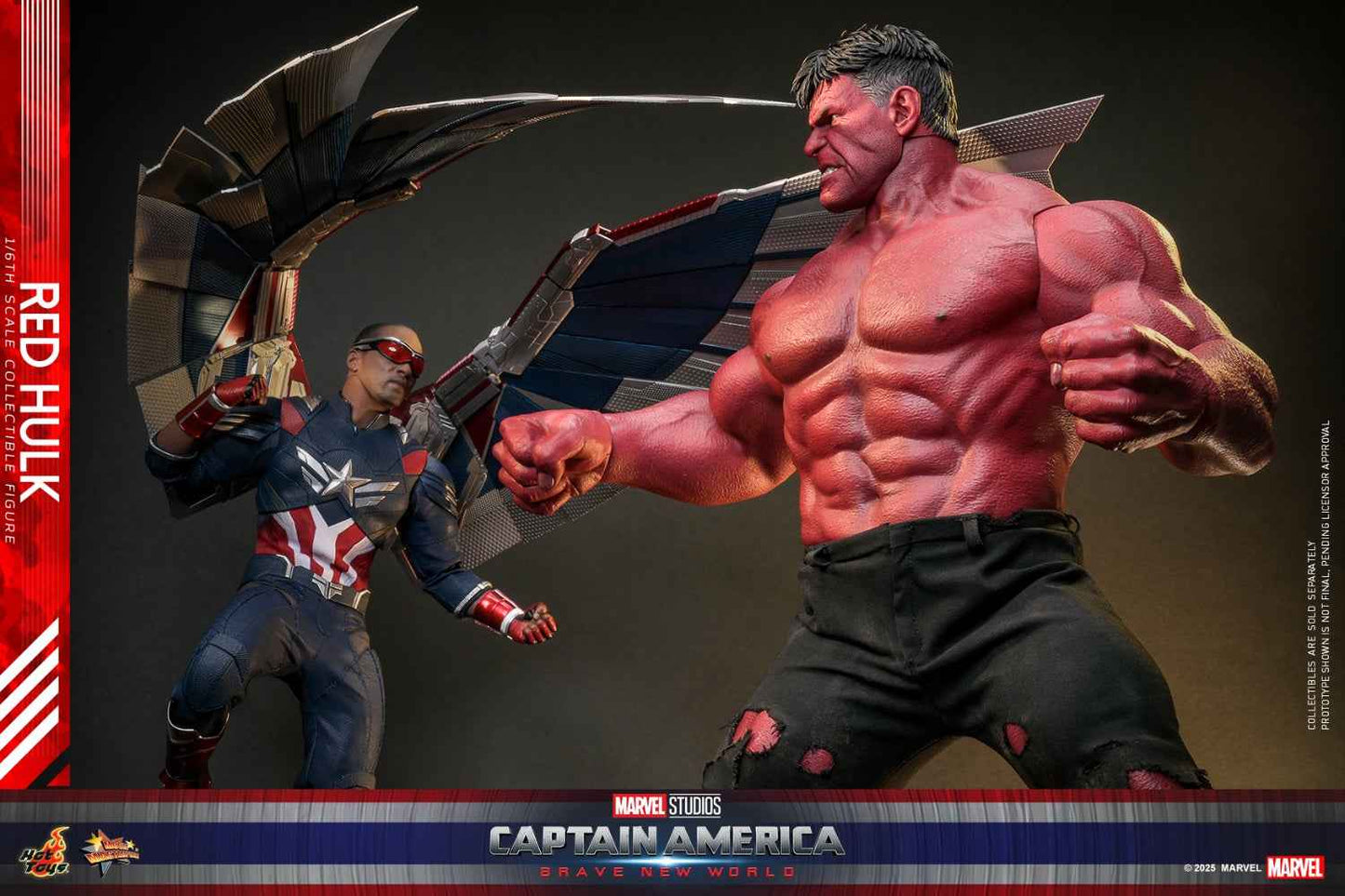 Marvel ~ Hot Toys ~ Red Hulk "Captain America: Brave New World" MMS797 ~ Licensed Action Figure - Santoryu Resins Collectors
