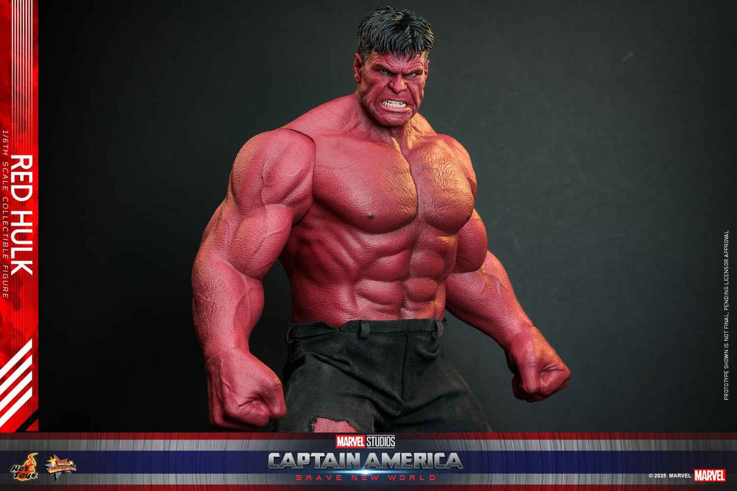 Marvel ~ Hot Toys ~ Red Hulk "Captain America: Brave New World" MMS797 ~ Licensed Action Figure - Santoryu Resins Collectors
