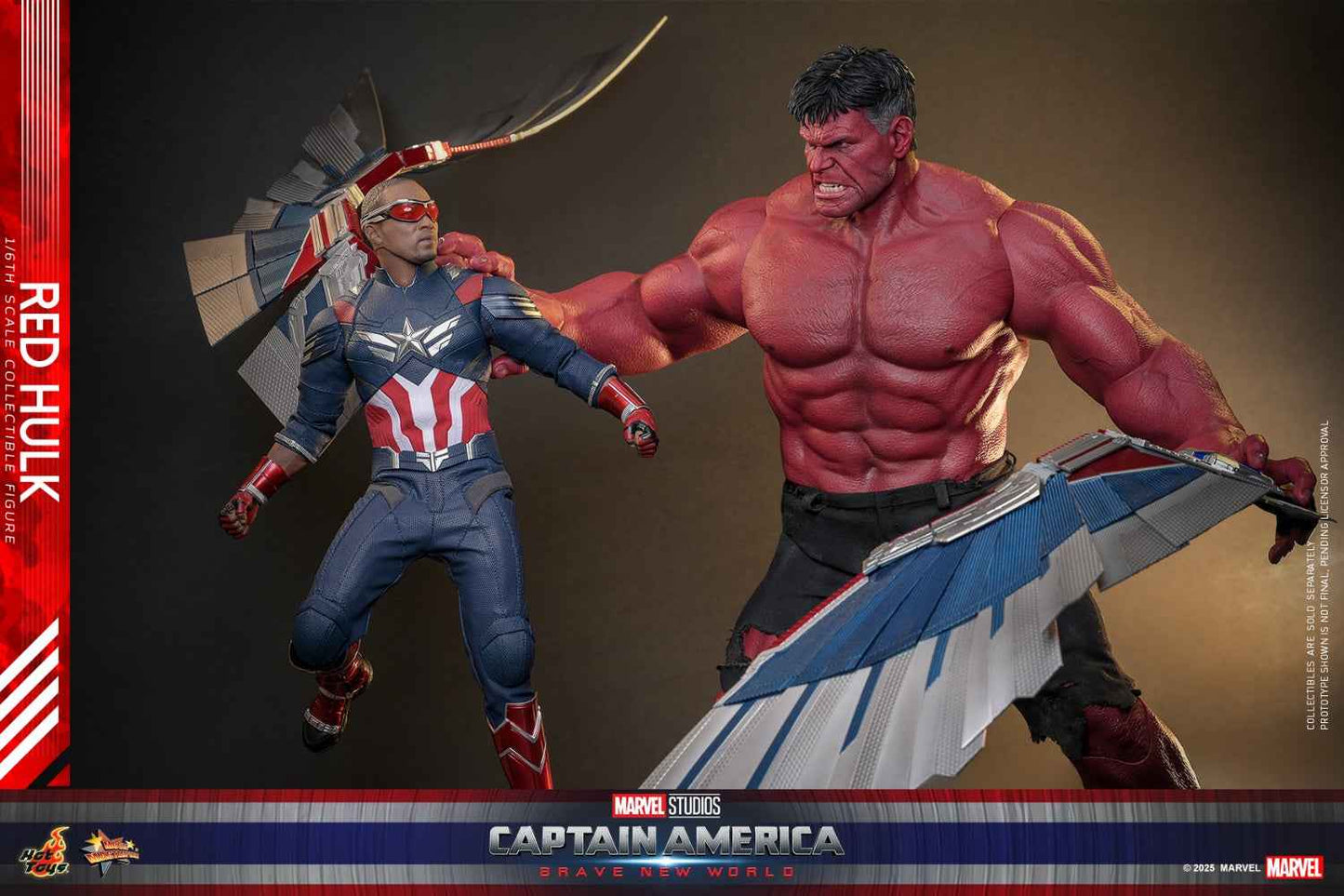 Marvel ~ Hot Toys ~ Red Hulk "Captain America: Brave New World" MMS797 ~ Licensed Action Figure - Santoryu Resins Collectors