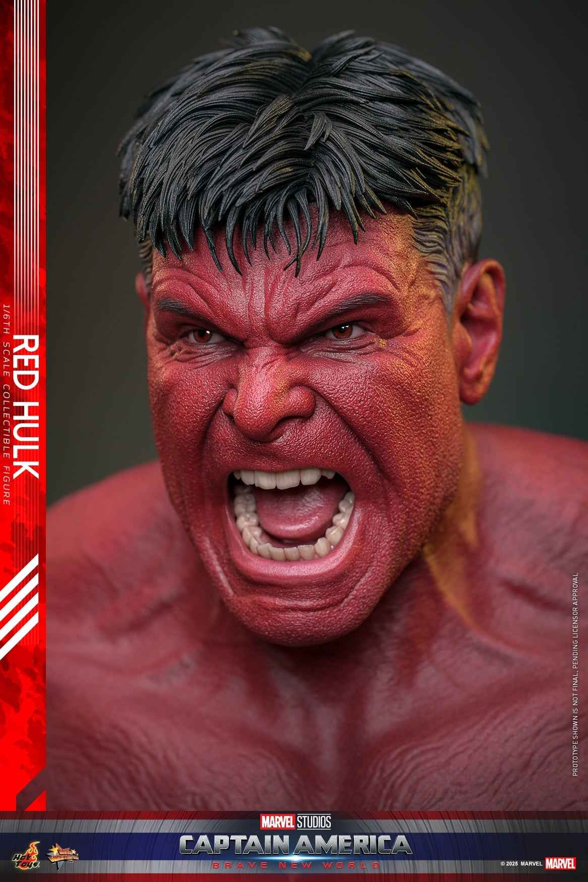 Marvel ~ Hot Toys ~ Red Hulk "Captain America: Brave New World" MMS797 ~ Licensed Action Figure - Santoryu Resins Collectors