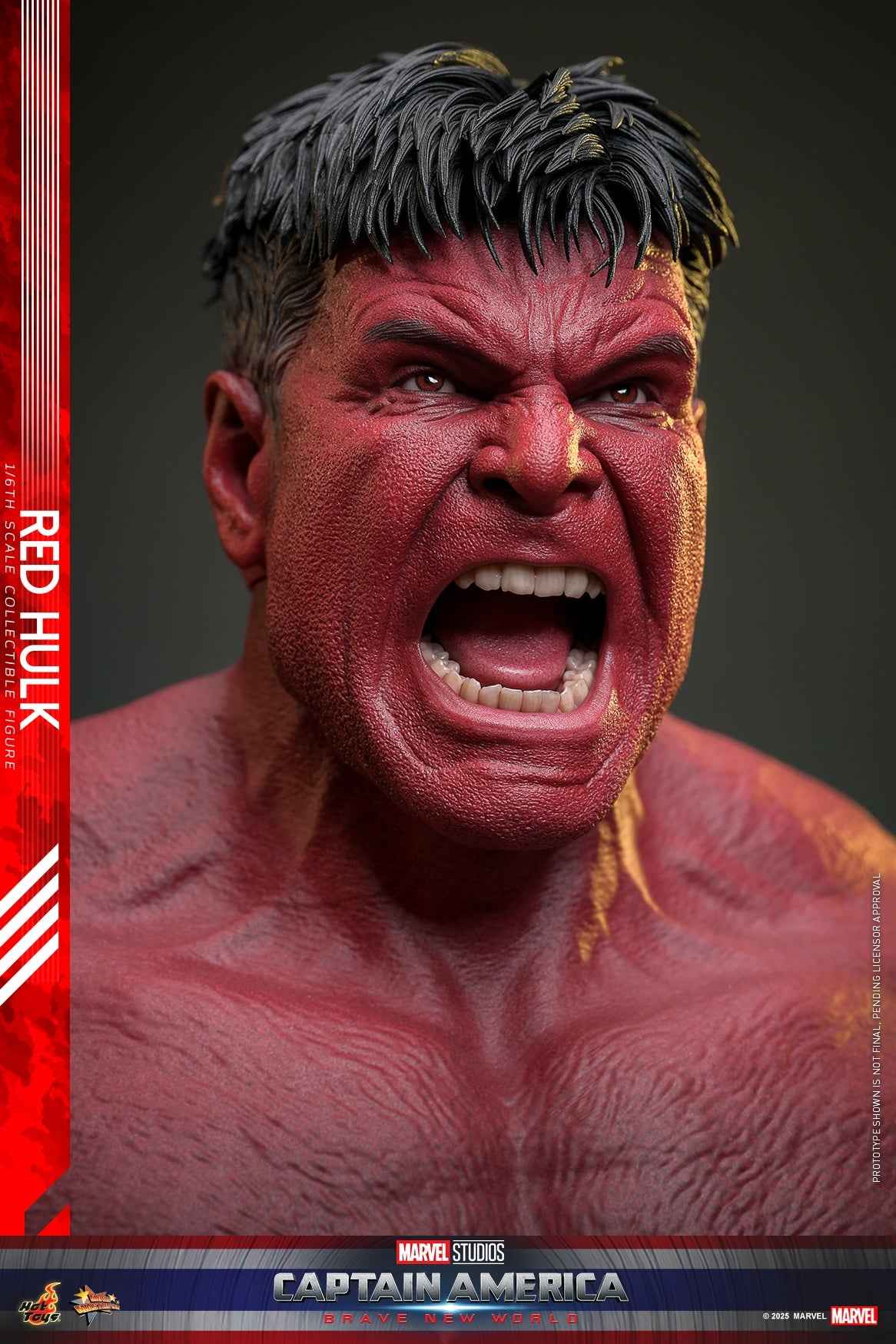 Marvel ~ Hot Toys ~ Red Hulk "Captain America: Brave New World" MMS797 ~ Licensed Action Figure - Santoryu Resins Collectors