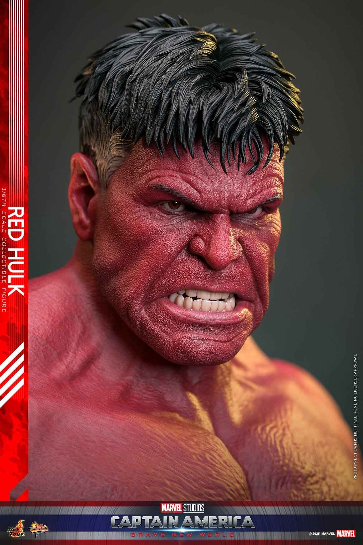 Marvel ~ Hot Toys ~ Red Hulk "Captain America: Brave New World" MMS797 ~ Licensed Action Figure - Santoryu Resins Collectors