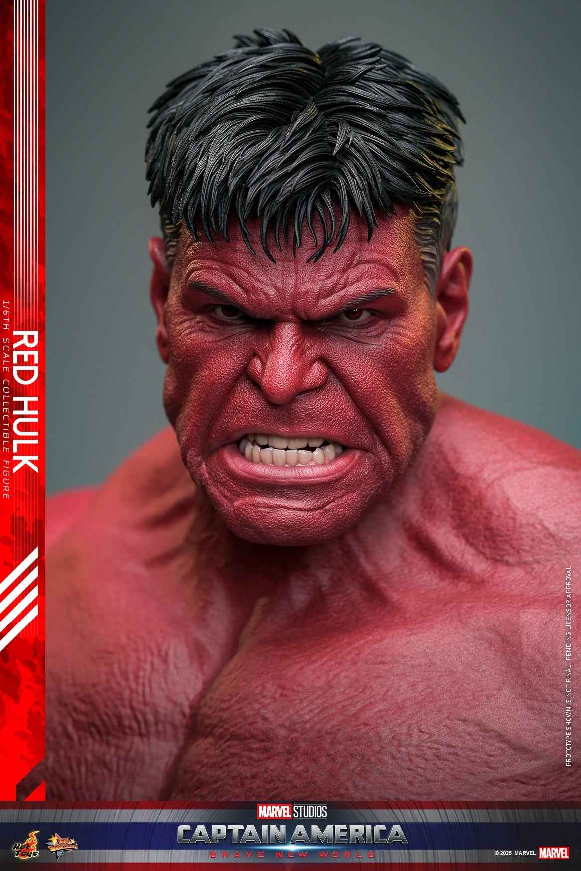 Marvel ~ Hot Toys ~ Red Hulk "Captain America: Brave New World" MMS797 ~ Licensed Action Figure - Santoryu Resins Collectors