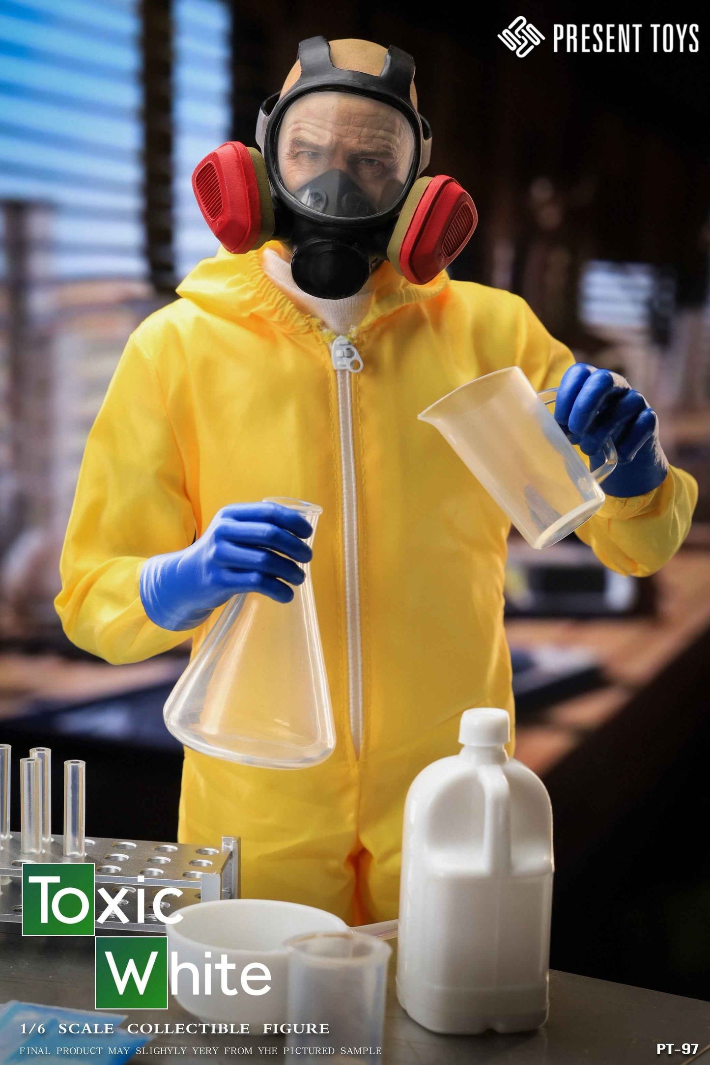 Breaking Bad PRESENT TOYS Walter White PT-SP97 & Jesse Pinkman PT-SP98 Drug Lab Scene Set PT-SP99 Licensed Action Figure