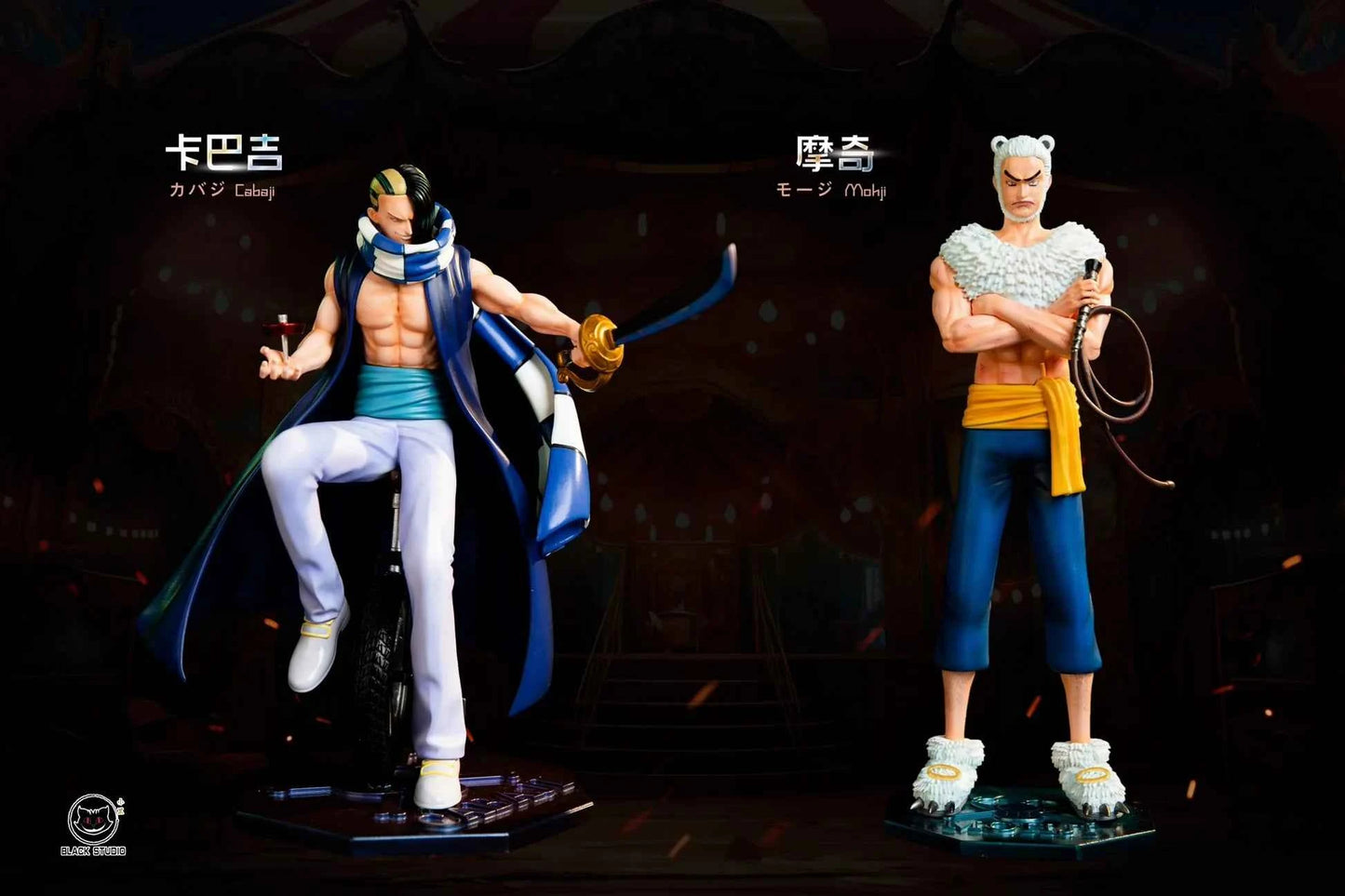 One Piece ~ Black Studio ~ Mohji and Cabaji ~ Resin Statue - Santoryu Resins Collectors