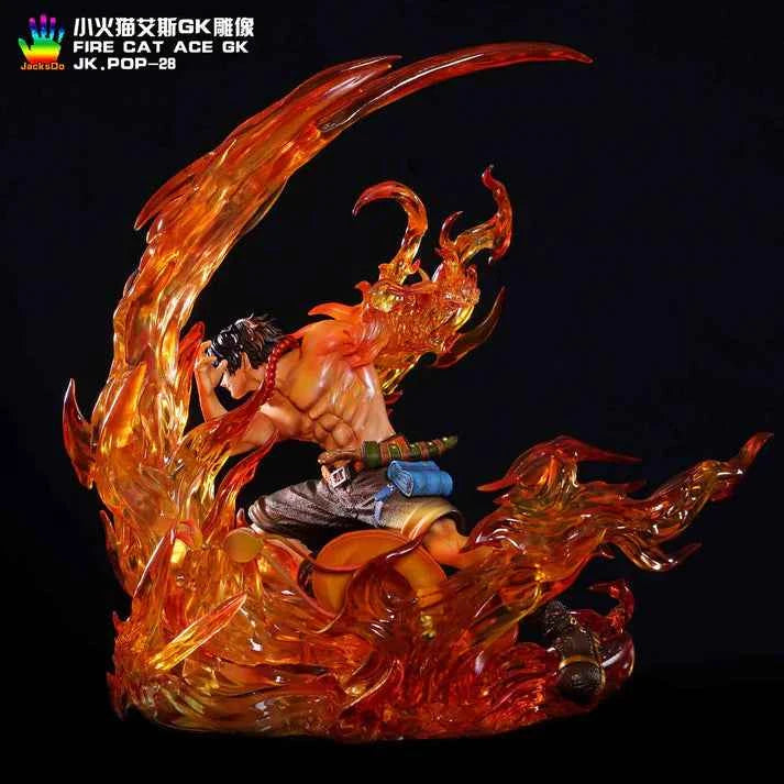 One Piece ~ JacksDo Studio ~ Portgas D. Ace (Gol D. Ace "Fire Fist") ~ Resin Statue - Santoryu Resins Collectors