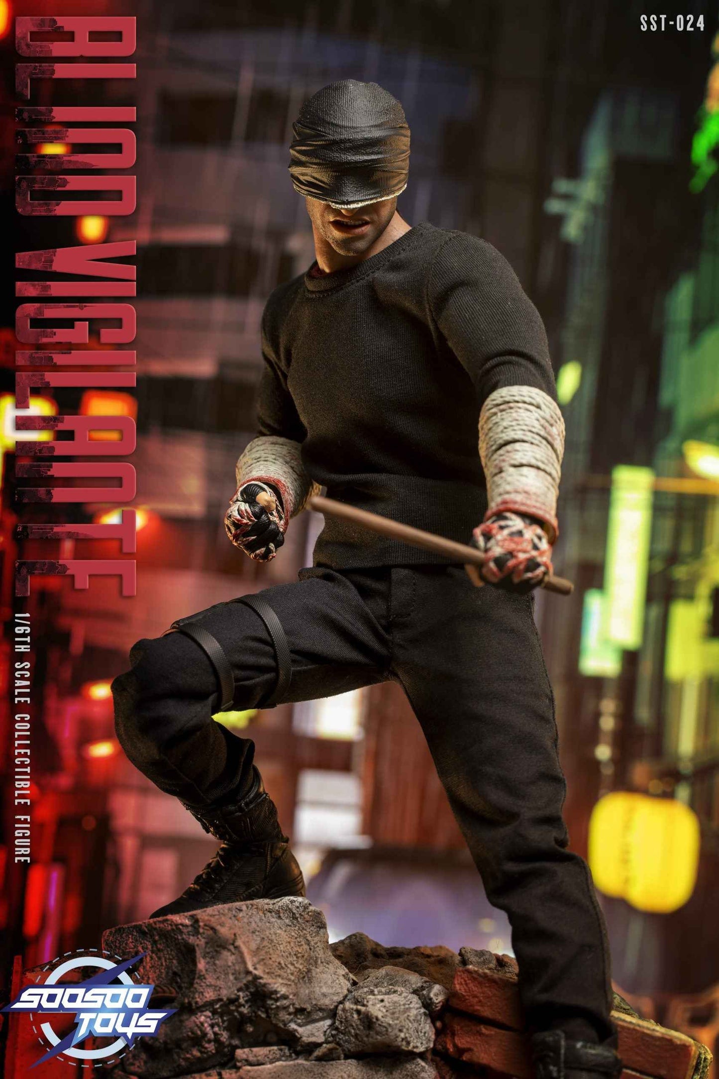 Marvel ~ Soosootoys ~ Daredevil SST-024 ~ Action Figure (3rd party) - Santoryu Resins Collectors