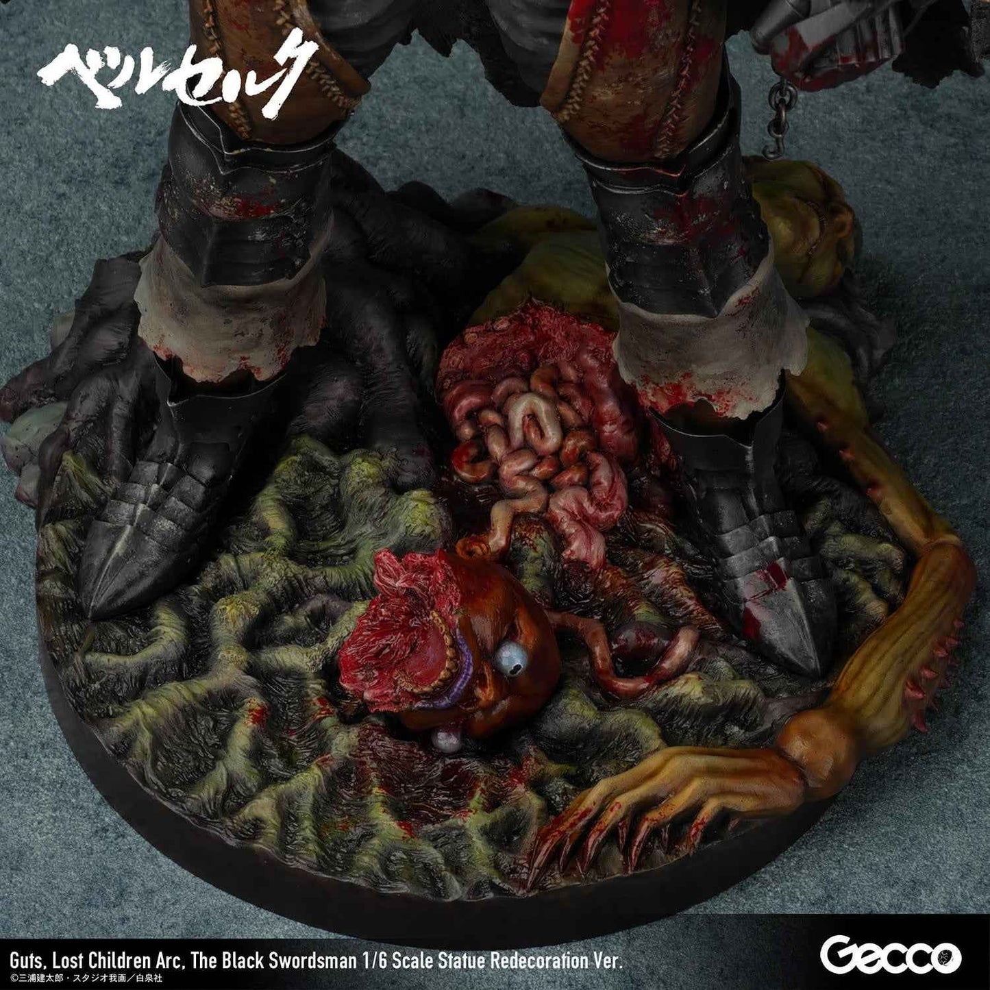 Berserk ~ Gecco ~ Guts The Black Swordsman Statue Redecoration Ver 46735GC ~ PVC Licensed Figure - Santoryu Resins Collectors