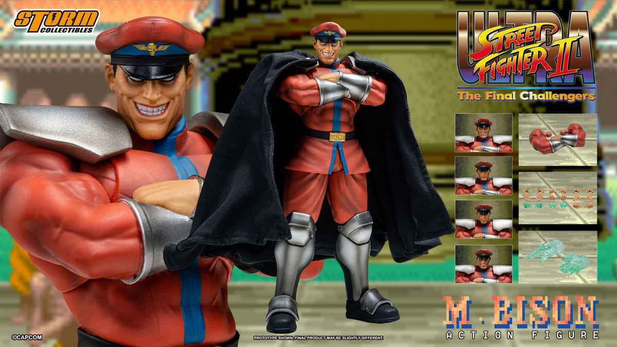 Street Fighter ~ Storm Collectibles ~ M. Bison ~ Licensed Action Figure - Santoryu Resins Collectors