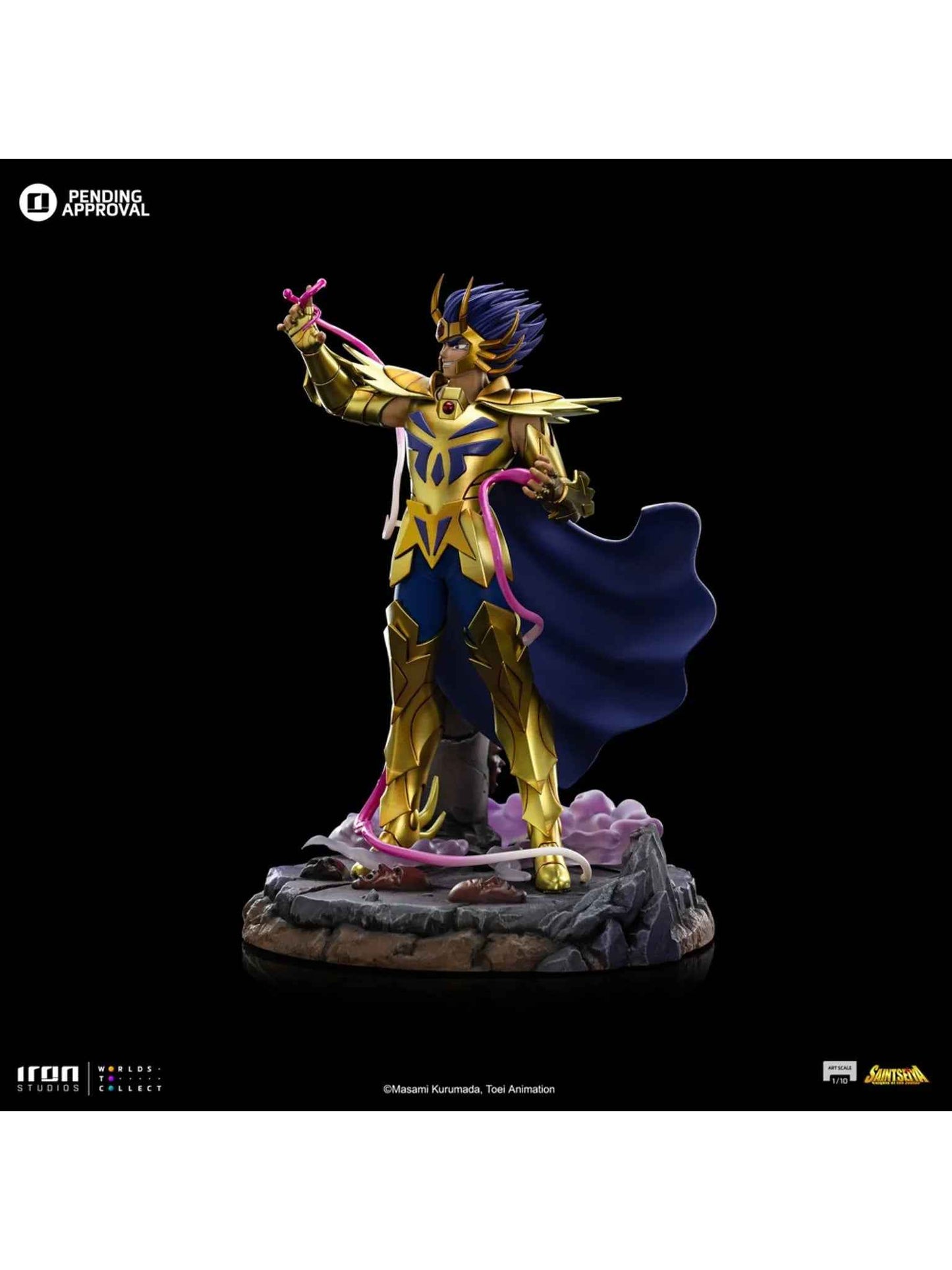 Saint Seiya ~ Iron Studio ~ Cancer Deathmask ~ Licensed Resin Statue - Santoryu Resins Collectors