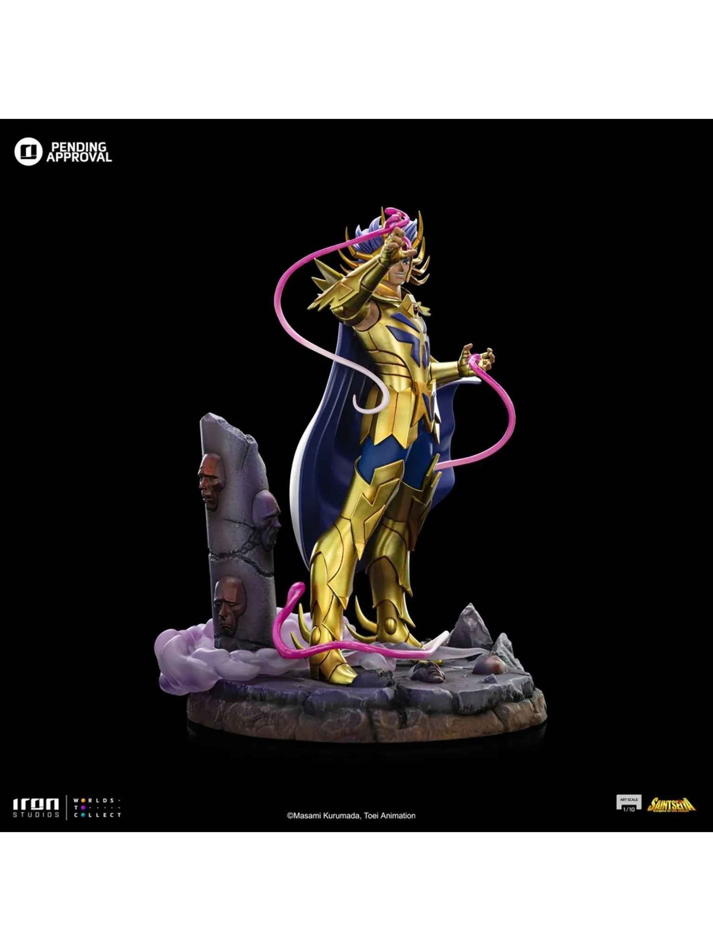Saint Seiya ~ Iron Studio ~ Cancer Deathmask ~ Licensed Resin Statue - Santoryu Resins Collectors