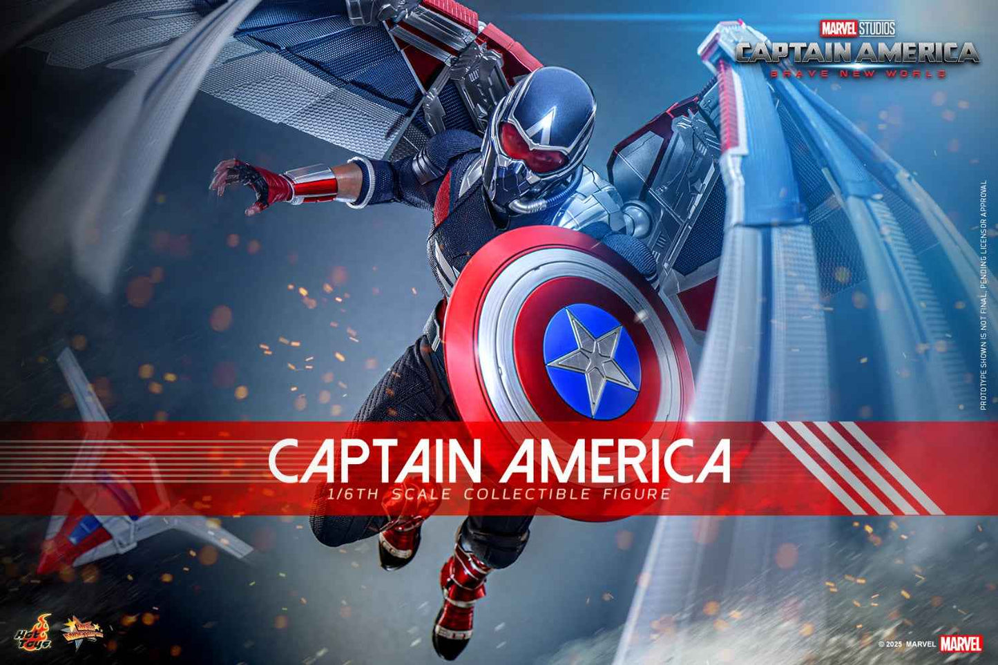 Marvel ~ Hot Toys ~ Captain America Brave New World ~ Licensed Action Figure - Santoryu Resins Collectors