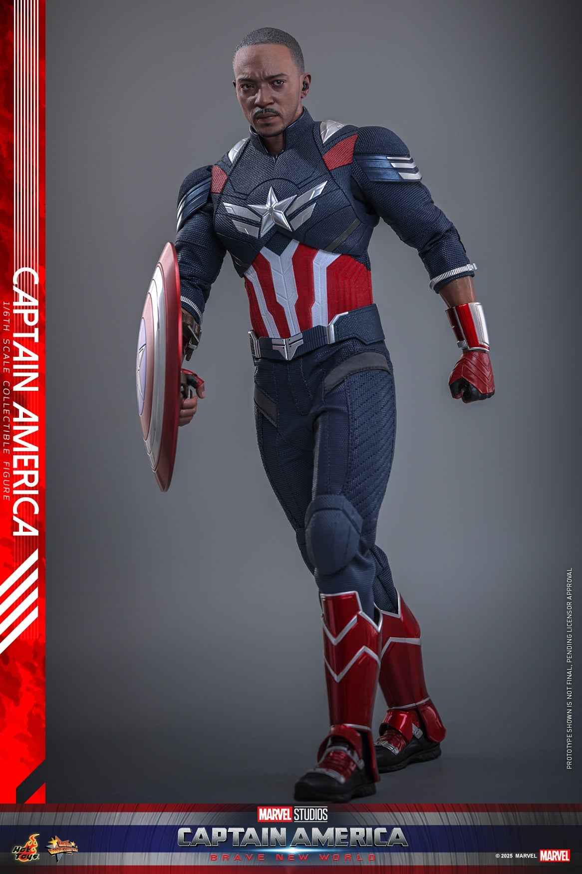 Marvel ~ Hot Toys ~ Captain America Brave New World ~ Licensed Action Figure - Santoryu Resins Collectors
