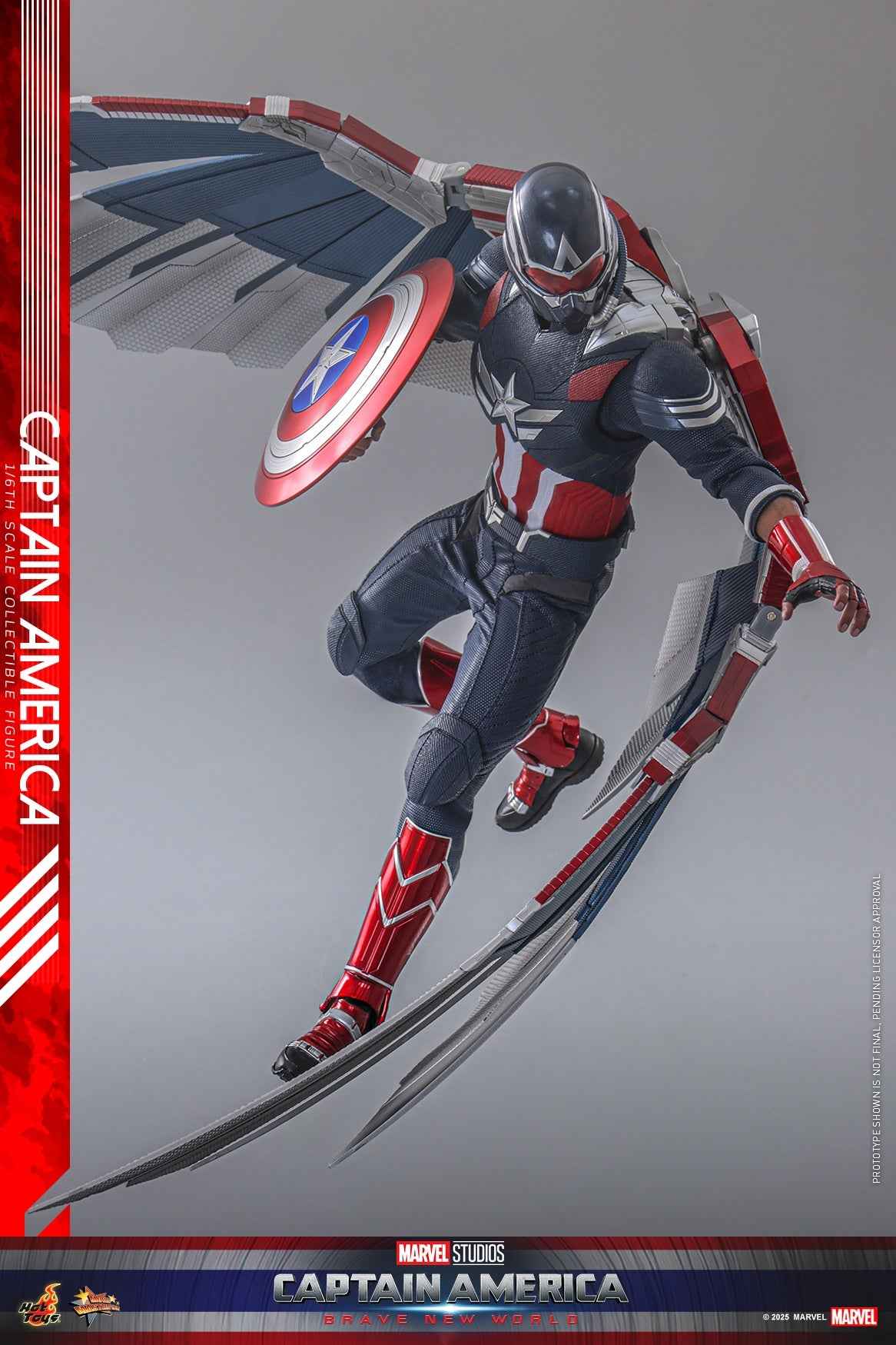 Marvel ~ Hot Toys ~ Captain America Brave New World ~ Licensed Action Figure - Santoryu Resins Collectors