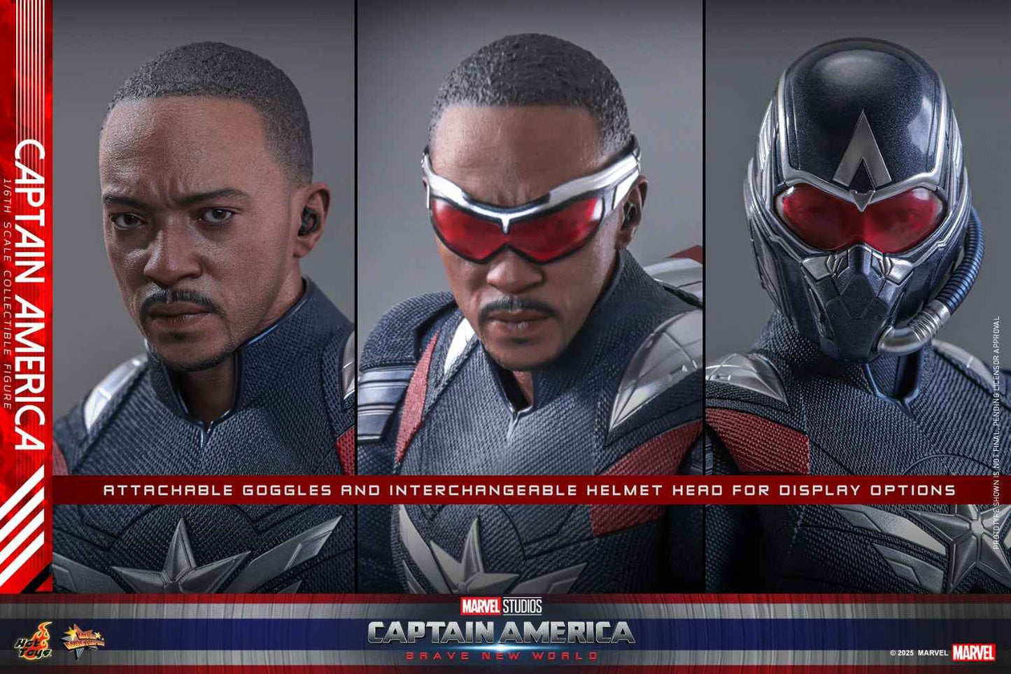Marvel ~ Hot Toys ~ Captain America Brave New World ~ Licensed Action Figure - Santoryu Resins Collectors