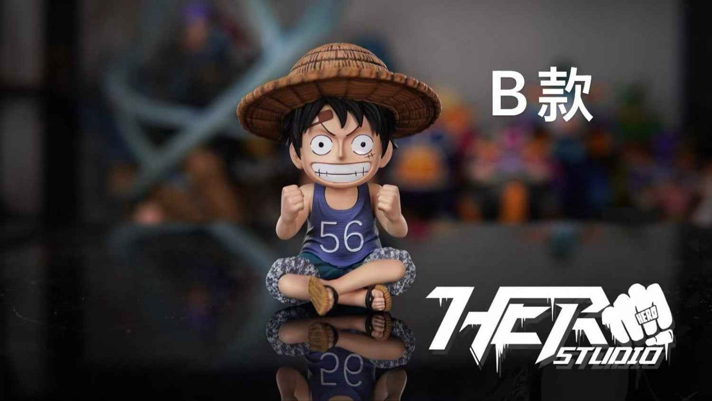 One Piece ~ Hero Studio ~ Monkey D Luffy Kid T-shirt 56 ~ Resin Statue - Santoryu Resins Collectors