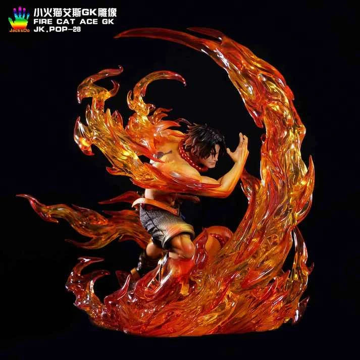One Piece ~ JacksDo Studio ~ Portgas D. Ace (Gol D. Ace "Fire Fist") ~ Resin Statue - Santoryu Resins Collectors