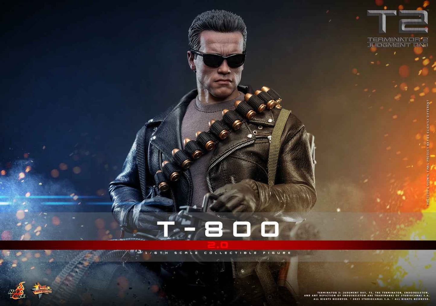 Terminator ~ Hot Toys ~ T-800 (MMS795) ~ Licensed Action Figure - Santoryu Resins Collectors