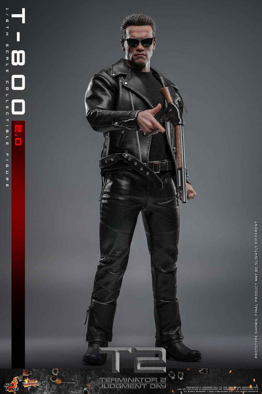 Terminator Hot Toys Terminator 2: Judgment Day T-800 2.0 MMS795 1/6 Licensed Action Figure