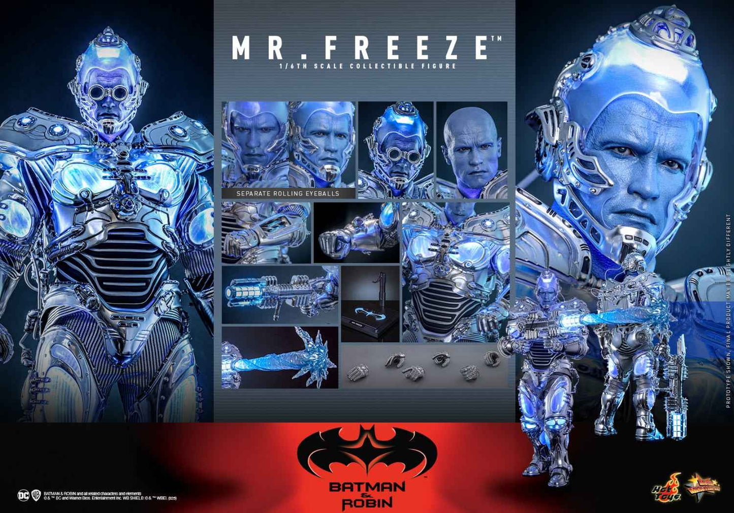 DC Comics ~ Hot Toys ~ "Batman and Robin" Mr. Freeze Regular Edition MMS799 & Deluxe Edition MMS800 ~ Licensed Action Figure - Santoryu Resins Collectors