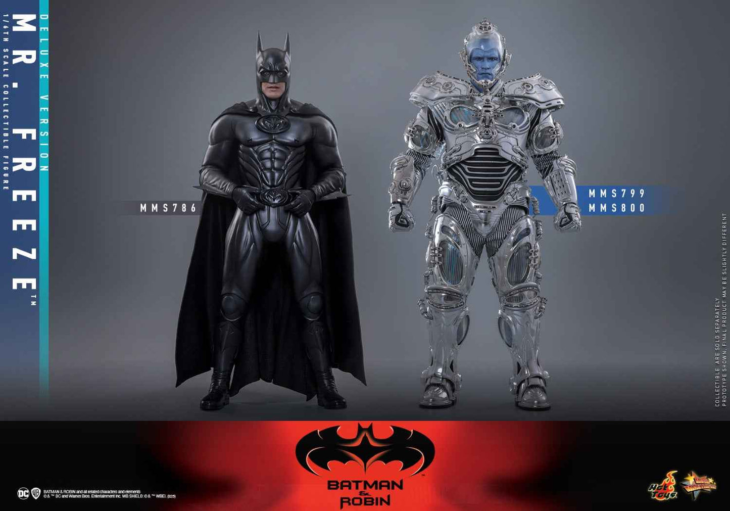 DC Comics ~ Hot Toys ~ "Batman and Robin" Mr. Freeze Regular Edition MMS799 & Deluxe Edition MMS800 ~ Licensed Action Figure - Santoryu Resins Collectors