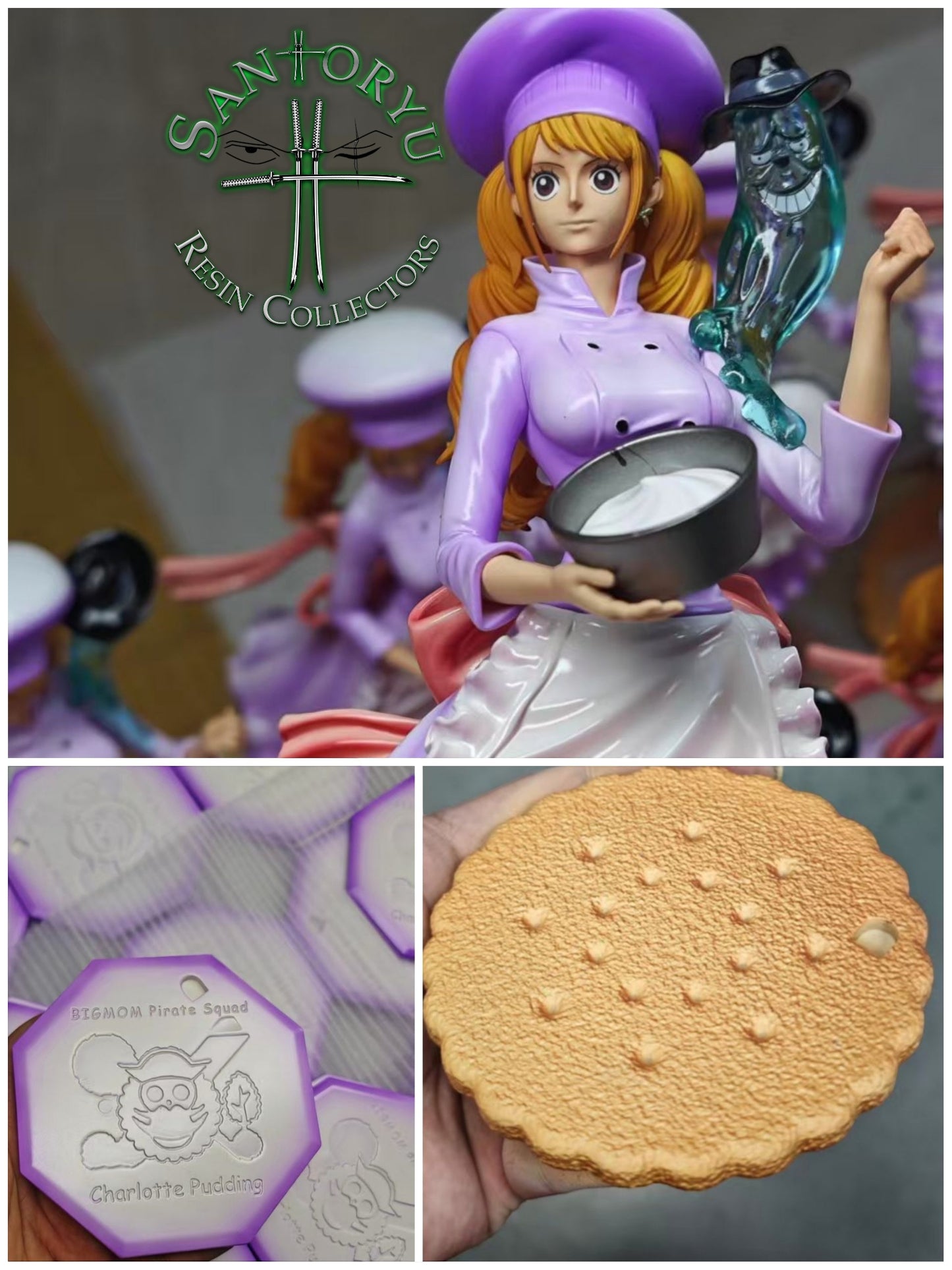 One Piece Long Hu Studio Charlotte Pudding Resin Statue