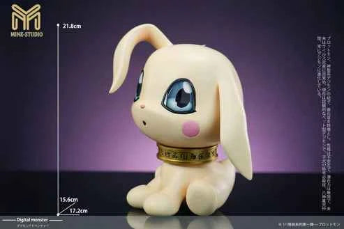 Digimon ~ Mine Studio ~ Agumon x Tailmon x Plotmon ~ Resin Statue - Santoryu Resins Collectors