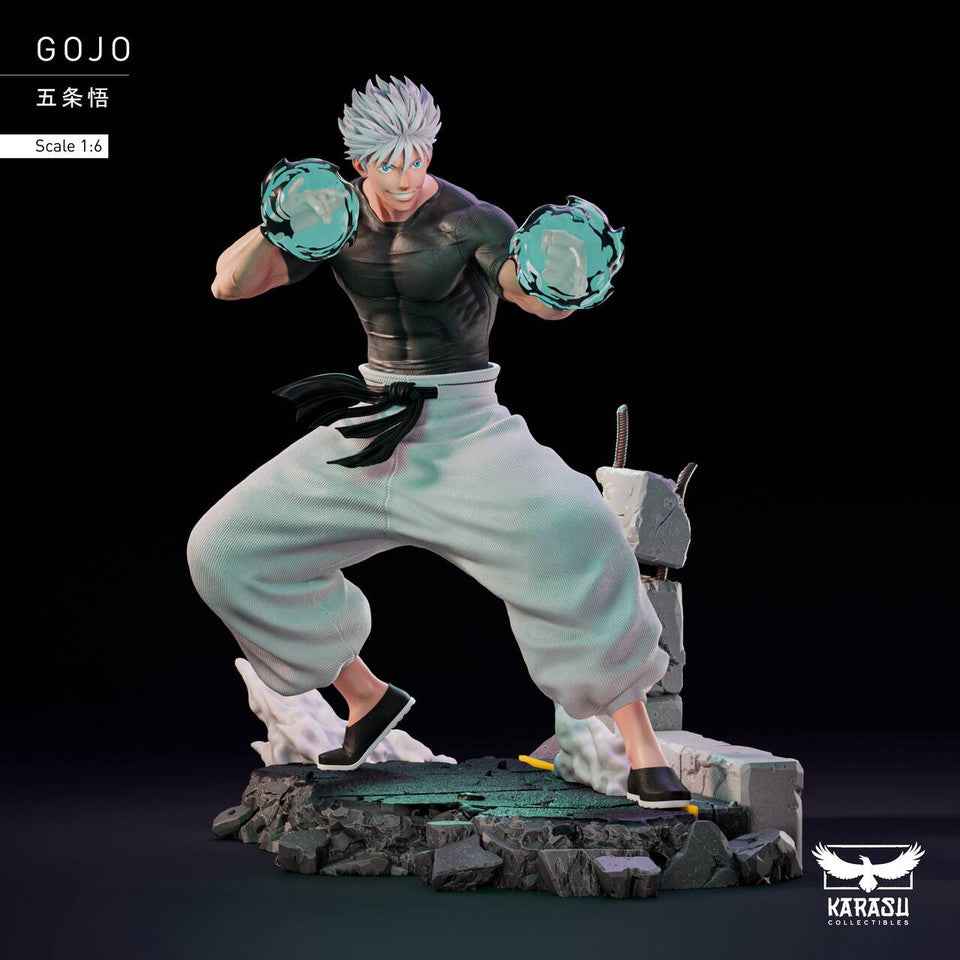 Jujutsu Kaisen ~ Karasu Collectibles ~ Satoru Gojo ~ Resin Statue - Santoryu Resins Collectors