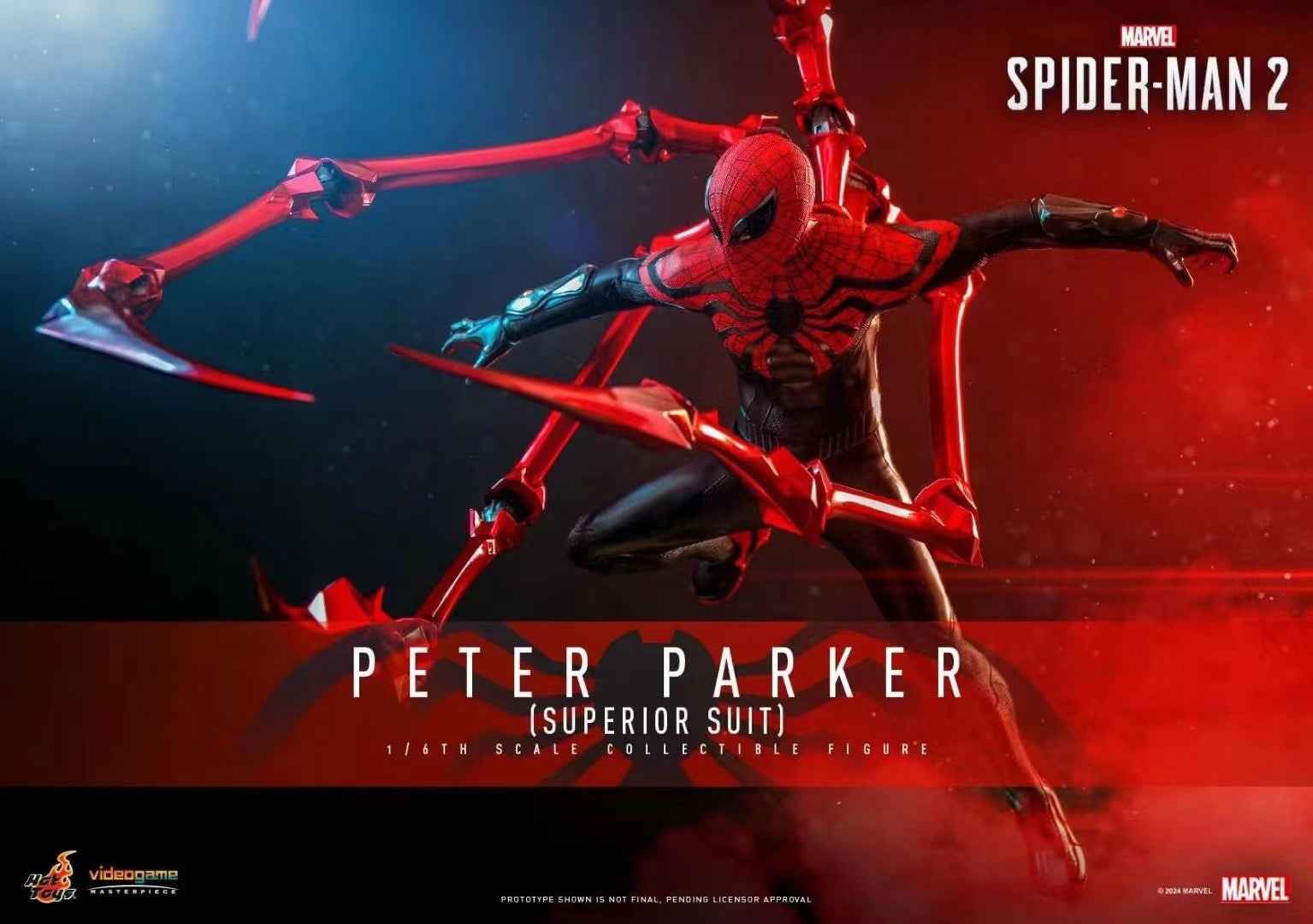Marvel ~ Hot Toys ~ Spider-Man 2 Peter Parker (Ultimate Suit)~ Licensed Action Figure - Santoryu Resins Collectors