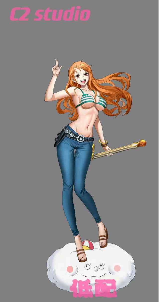 One Piece ~ C2 Studio ~ Nami ~ GK Resin Statue - Santoryu Resins Collectors