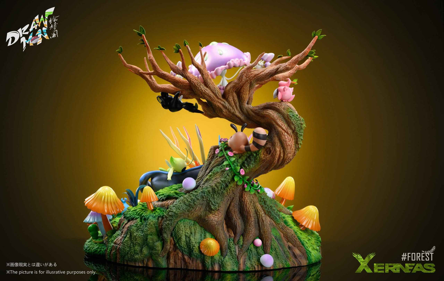 Pokémon ~ Drawmon Studio ~ Forest Xerneas ~ Resin Statue - Santoryu Resins Collectors