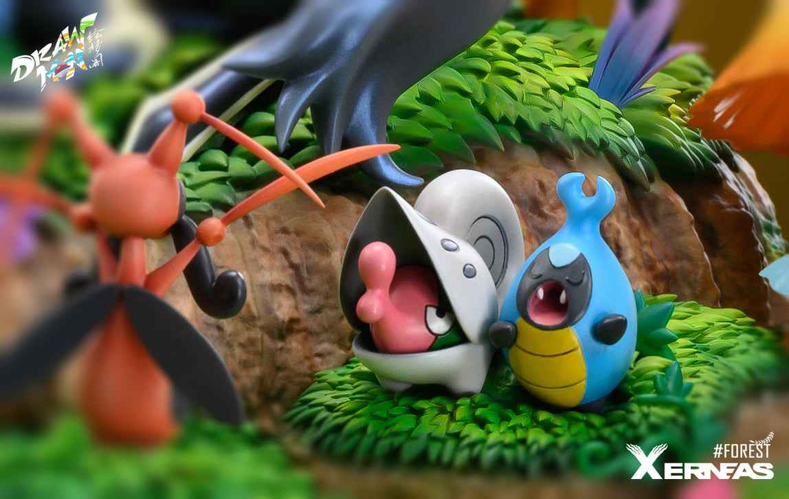 Pokémon ~ Drawmon Studio ~ Forest Xerneas ~ Resin Statue - Santoryu Resins Collectors