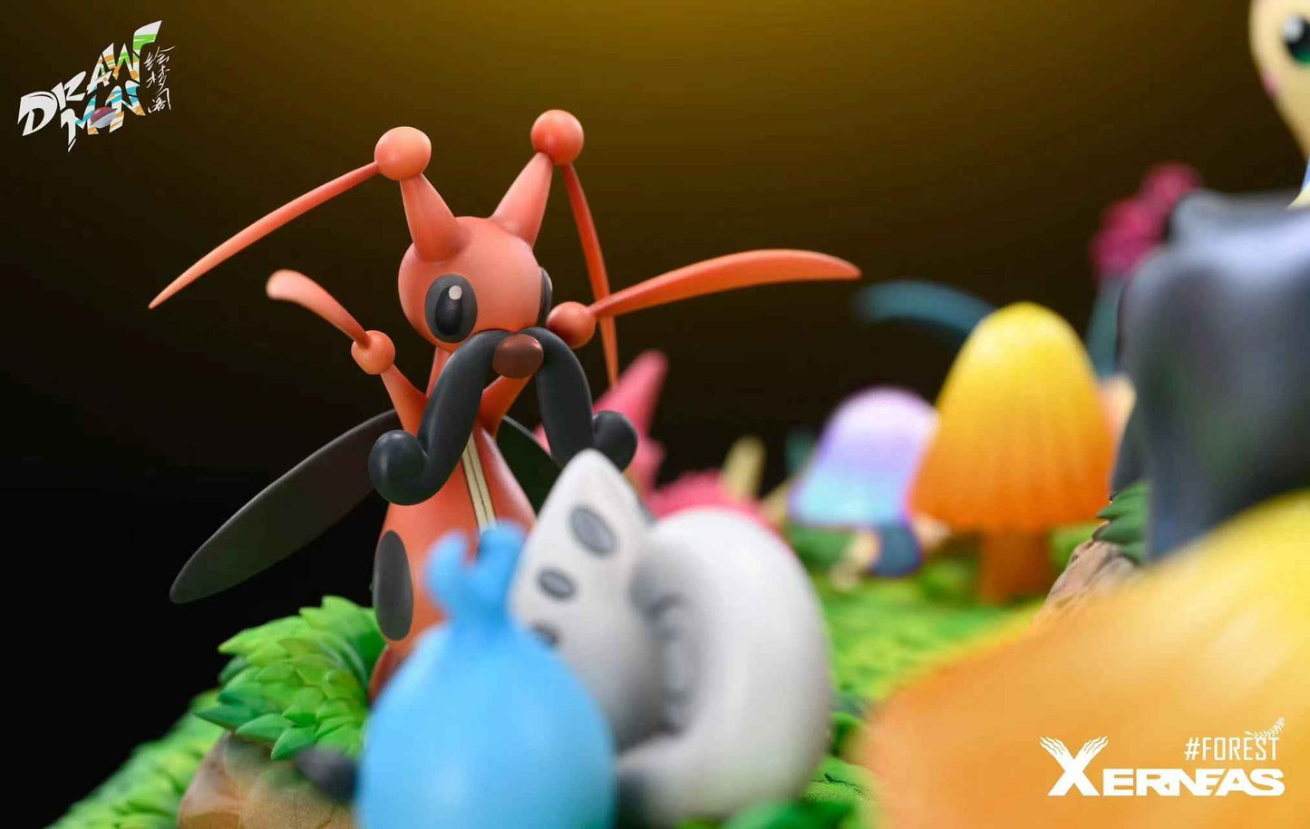Pokémon ~ Drawmon Studio ~ Forest Xerneas ~ Resin Statue - Santoryu Resins Collectors