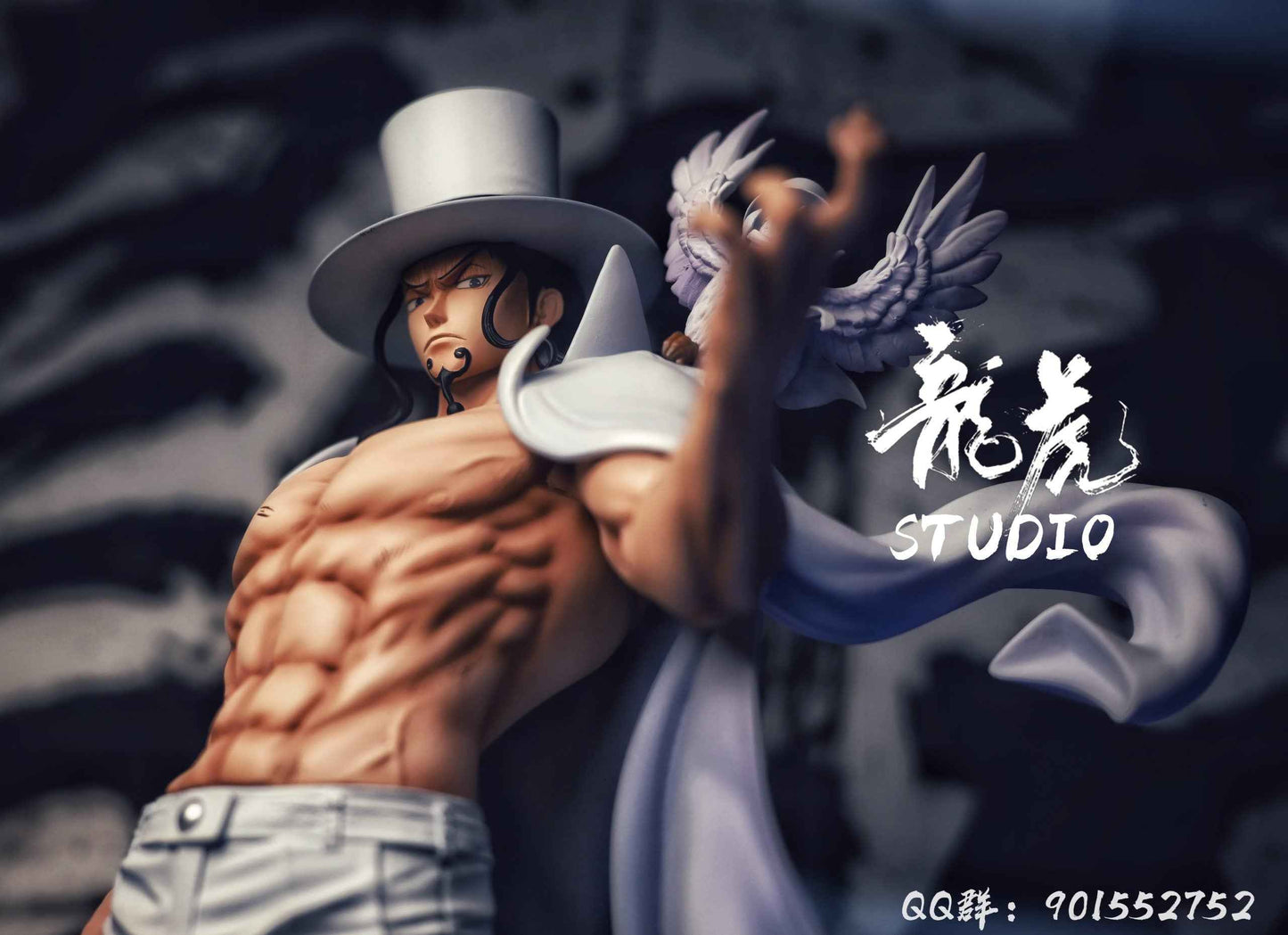 One Piece ~ Long Hu Studio ~ Rob Lucci CP0 Agent EX Version ~ Resin Statue
