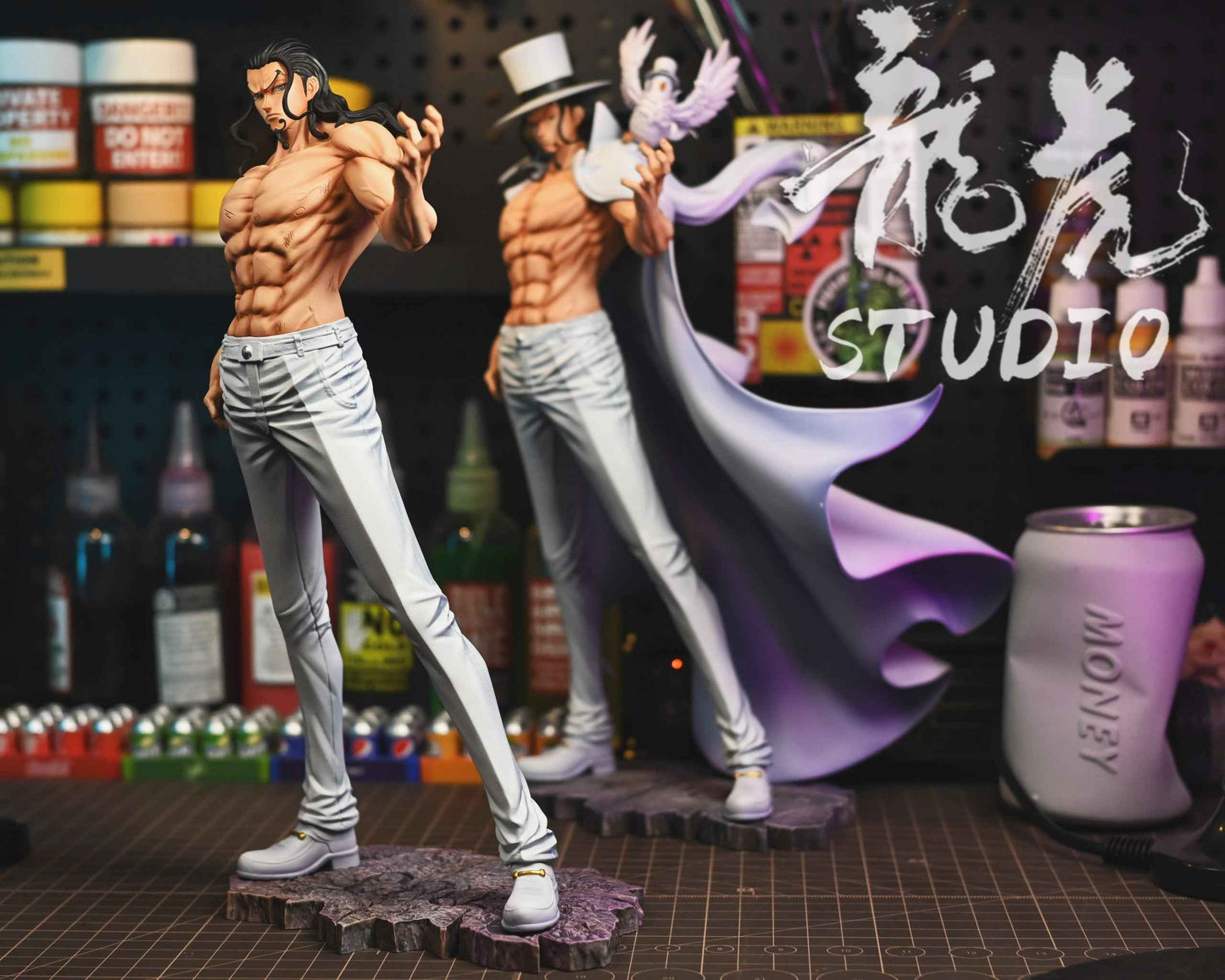 One Piece ~ Long Hu Studio ~ Rob Lucci CP0 Agent EX Version ~ Resin Statue