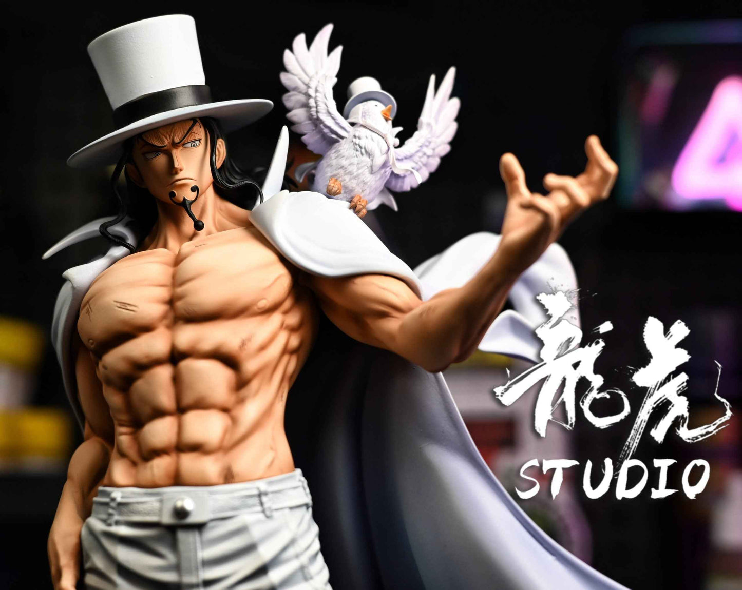 One Piece Long Hu Studio Rob Lucci CP0 EX Version Resin Statue