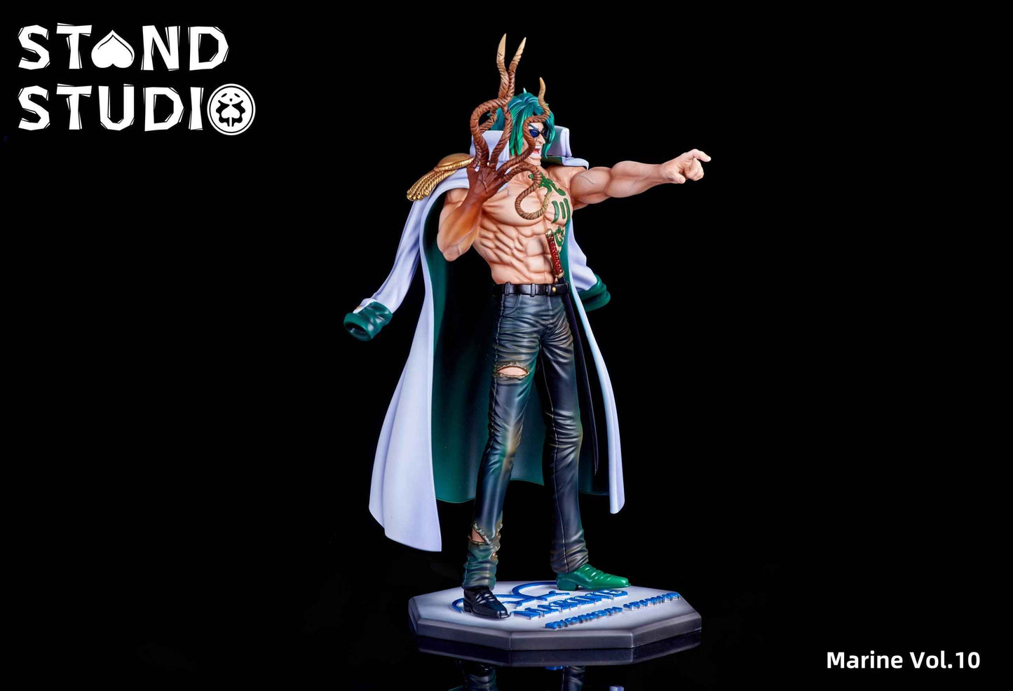 One Piece ~ Stand Studio ~ Ryokugyu Aramaki "Green Bull" ~ Resin Statue - Santoryu Resins Collectors