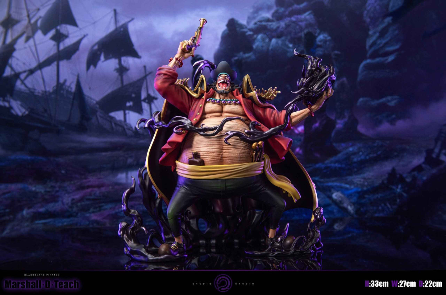 One Piece ~ C2 Studio ~ Blackbeard Marshall D Teach ~ Resin Statue - Santoryu Resins Collectors
